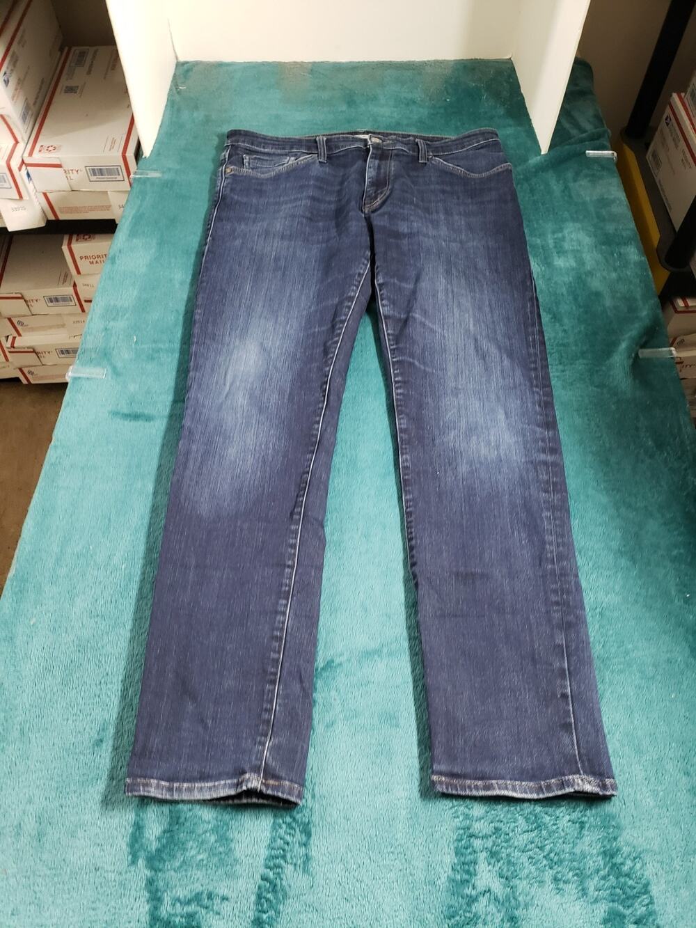 Mavi Jeans Size 34x29 Mens Blue Pants Denim Work Mid Rise Relaxed Straight